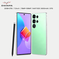22G+2TB Android 16 7.3 inci 2026 Terbaru S25 Ultra 5g Smartphone Android Pengenal Adegan Alami Layar Berlubang Pengiriman Cepat