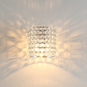 Modern European American Crystal LED <b>Wall</b> Lamp Touch Control <b>Dimmable</b> Minimalist Creative Double-<b>Light</b> Balcony - Product Image 4