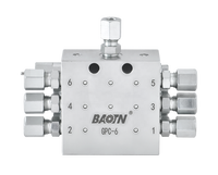 Bloc distributeur de graisse à lubrification progressive en acier inoxydable, dispositif de dosage, vanne de séparation d'huile