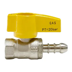 Bwva CSA CE giấy chứng nhận Trung Quốc gas van nhà sản xuất bền 1/2 1/4 3/8 inch PN20 nữ chủ đề Brass gas thiết bị bóng van