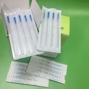 Aiguilles d'<span class=keywords><strong>acupuncture</strong></span> <span class=keywords><strong>Hwato</strong></span> 0,25x75mm avec Tube et poignée, 100 aiguilles par boîte - Product Image 3