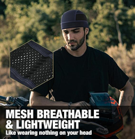 Gorra de malla transpirable con logo personalizado, ligera, de secado rápido, forro para casco deportivo para hombres y mujeres, gorro refrescante para ciclismo, gorra para casco de seguridad.