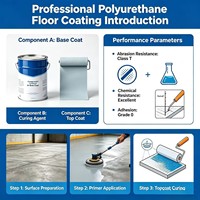 Peinture pour sols en polyuréthane imperméable pour extérieur, protection UV, usage industriel, résistante au soleil, revêtement pour balcon