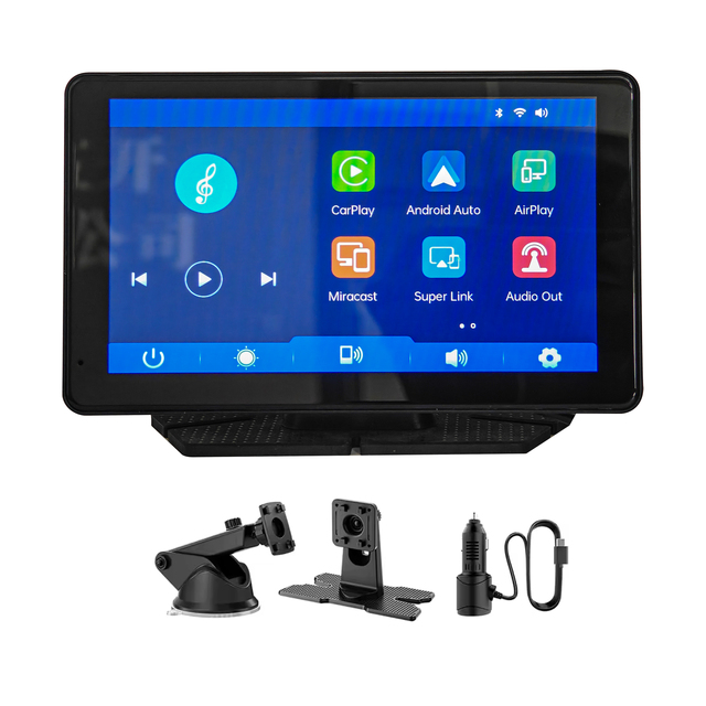 Universal 7 Inch CarPlay & Android Auto IPS Touch Screen Car MP5 Player with TV USB RGB-Portable Window-Mounted