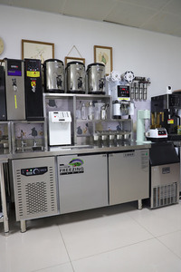 Equipo de té de burbujas comercial Barra de mostrador Juego completo Máquina de té Boba Tienda de té de burbujas Cafetería - Product Image 4