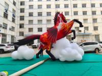 Cheval ailé géant gonflable réaliste de qualité commerciale |   Usine de structures gonflables pour événements festifs, installation dans les parcs