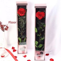 Rose éternelle préservée en boîte unique en forme de cœur, bouquet pour la Saint-Valentin, la fête des mères, cadeau longue durée, bouquet durable de 3 à 5 ans