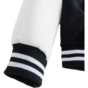 Babyhealthy <b>Men's</b> Varsity <b>Jacket</b> Letter C Black <b>White</b> Skull Print Baseball Bomber Windproof Casual Winter Coat - Product Image 5