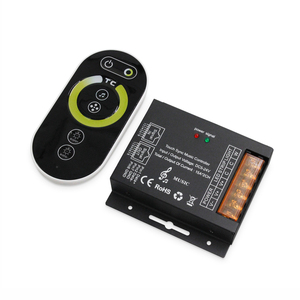 지도된 음악 동기화 터치 시리즈 DC12-24V CCT <span class=keywords><strong>RGB</strong></span>/RGBW/RGBCCT RF SMD COB 스트립 조명 조광기 제어 RJ45 20M 범위 720W 최대 금속 - Product Image 2