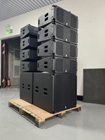 Altavoces profesionales dobles de concierto de escenario de 10 ", sistema de sonido Pa, subwoofer potente de 18", altavoces de matriz de línea activa