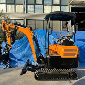 Miniexcavadora de 2 toneladas con orugas, máquina hidráulica de excavación para zanjas y excavaciones. - Product Image 1