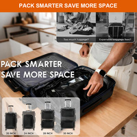 Sac de compression sous vide en TPU imperméable, organisateur de voyage réutilisable pour bagages et valises