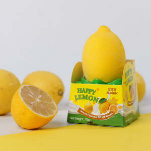 Venta al por mayor del fabricante OEM: Surtido de helados de frutas 3D (Mango/Fresa/Durazno/Limón/Uva) 75g/caja, postre <span class=keywords><strong>congelado</strong></span> - Product Image 4