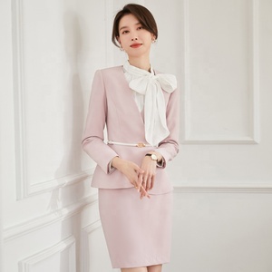 Veste Printemps Léger Femme Vestes d'Affaires Femme rose en Stock Bleu Production Professionnelle Personnalisée - Product Image 3