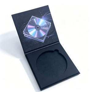 Custom Recycled <b>paper</b> Board CD Box Magnetic Closure Matt Lamination UV <b>gloss</b> Compact Packaging - Product Image 2
