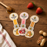 Stiker Segel Tutup Stoples Kustom Motif Lebah Madu Kraft Matte Die Cut Buatan Sendiri Gaya Farmhouse untuk Selai Stoples Kaca Botol Kemasan Makanan Logo Kustom