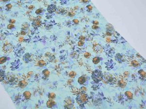 Polyester Ratti imprimé numérique floral personnalisé pour voile suisse japonais pour usage extérieur par les filles, les femmes soudanaises pour Toub Somali Dira - Product Image 5