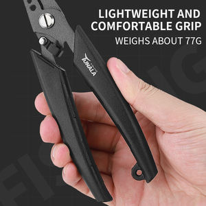 Tunala 7 pollici pinza da pesca forbici trecce leggero in acciaio inox strumenti da pesca Modulare anello pinza gancio di rimozione - Product Image 5