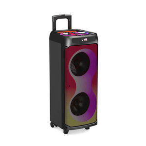 Haut-parleur portable sans fil Bluetooth TWS avec basses extra puissantes, LED RVB, Bluetooth 5.0, enceinte de fête avec chariot, enregistreur USB FM TF - Product Image 4