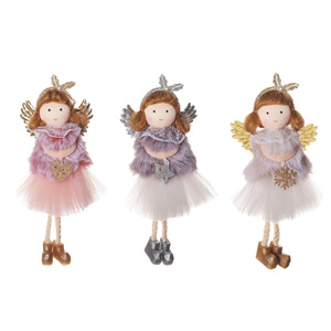 <b>Small</b> Cute Plush Angel Christmas Tree Decoration New Hanging Ornament Pendant Christmas Decorations-Factory Wholesale - Product Image 5