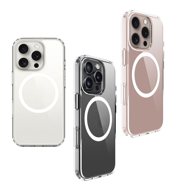 New Arrival 2025 TPU Clear Transparent Corner Protective  Magnet Air Cushion Case for iPhone 16 Pro Max Phone case for iPhone 16
