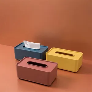 Kẹo Màu Phong Cách Bắc Âu Nhựa Tissue Box Khăn Giấy Khăn Trường Hợp Chủ Trang Chủ Bảng Decor Organizer Đồ Dùng Gia Đình