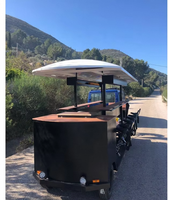 Bar mobile, chariot de nourriture, vélo, camion de nourriture, chariot, vélo électrique multi-personnes, vélo de fête, vélo de pub pour les excursions et les visites touristiques
