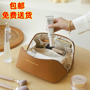 Multi Functional Cosmetic <b>Bag</b> Thickened Pu Travel Makeup Storage Case For Women - Product Image 1