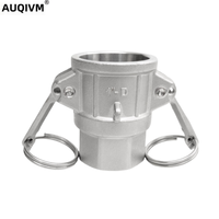 AUQIVM D-Type SS304 Accouplement à came à bride forgée Raccords de tuyauterie résistants à la corrosion à basse pression de haute qualité