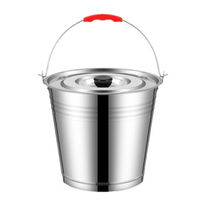 Shioyoshi Masa 304 Stainless Steel Water <b>Bucket</b> With Lid Large Capacity Household Hotel Use - Product Image 3