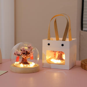 Lampe d'ambiance créative faite à la main DIY en forme de cerisier et de fleur de pêcher, <span class=keywords><strong>veilleuse</strong></span> pour chambre à coucher, décoration chaleureuse, cadeaux d'anniversaire, artisanat en cristal - Product Image 6