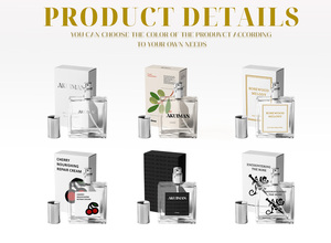 Flacon de parfum de poche en verre luxueux et unique, coloré, avec boîte d'emballage, 30 ml, 50 ml, 100 ml, 200 ml - Product Image 4