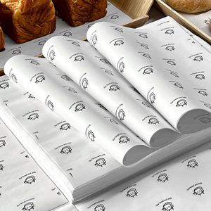 Custom Logo Printed Grease-Proof PE Coated Biodegradable <b>Eco</b>-<b>Friendly</b> Food Grade <b>Paper</b> <b>Wrapping</b> for Burger Sandwich Packaging - Product Image 1