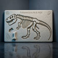 Puzzle d'excavation de fossile de dinosaure en PLA imprimé en 3D FDM, squelette de T-Rex, jouet éducatif pour enfants, OEM personnalisé