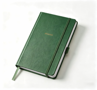 Cuaderno de Tapa Dura de Alta Calidad en Cuero PU A5, Cuaderno de Viaje Personalizado con Logotipo