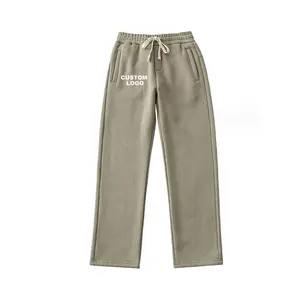 अच्छी गुणवत्ता वाले खाली ध्रुवीय ऊन पैंट सर्दियों के लिए सादे पैंट सादे पतलून के साथ कस्टम स्वेटपैंट पहनना