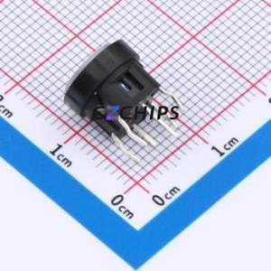 TSL06121-083B330BF-1BD1-1A2N Tactile Switch Through hole Component (THT) Switch Single Pole Single Throw Round Button 1.8N 6mm - Product Image 2