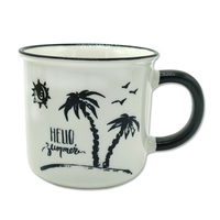 Mug en céramique tortue de mer souvenir de plage d'île tropicale cadeau de voyage avec logo personnalisé