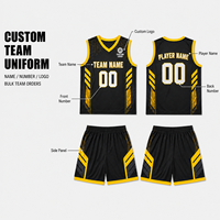 Seragam Basket Polos Pola Heksagonal Kustom, Seragam Olahraga untuk Liga Basket Logo Tim Kustom Pesanan Grosir