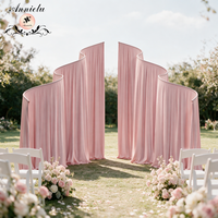 Support de rideau ANNIELU en spandex robuste en forme de S, pour rideau ondulé irrégulier, décoration de scène de mariage, événement, fête, luxe