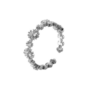 Anillo Abierto Minimalista Estilo Coreano Nexus con Cielo Estrellado de Cristal Pequeño y Galvanoplastia, Diseño de Nicho Estilo Frío de Instagram para Mujer - Product Image 5