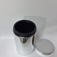 Pot en plastique HDPE de qualité alimentaire, argenté, doré, chromé, avec couvercle à vis, capacité de 16 oz, 24 oz, 32 oz, pour vitamines, protéines en poudre, capsules