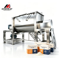 Mélangeur à ruban en acier inoxydable SUS304, mélangeur industriel avec boîte de vitesses, roulement, agitateur pour machine de mélange de poudre nutritionnelle animale