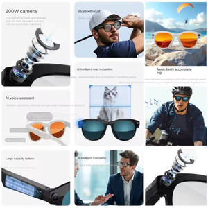 Gafas Inteligentes Premium M88 con Cámara <span class=keywords><strong>de</strong></span> 2 Millones <span class=keywords><strong>de</strong></span> Píxeles, Antivibración, Grabación <span class=keywords><strong>de</strong></span> Video 1080P, Toma <span class=keywords><strong>de</strong></span> Fotos, Traducción Simultánea por IA - Product Image 3