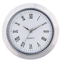 Insert de montre circulaire à utiliser avec une insertion d'ajustement Montre en métal Mini Insert d'horloge