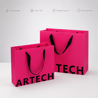 Sacs de courses en papier couché de luxe écologiques en gros avec logo personnalisé estampé à chaud argenté et poignée en ruban – Réutilisables pour la beauté et la mode