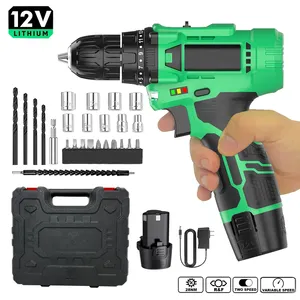 12V Cordless Drill Set With Screwdriver <b>Power</b> <b>Tools</b> and Accessories Drilling Diameter 25mm OEM Customizable CD-12HP 12V Cordless - Product Image 2