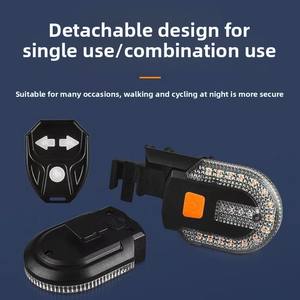 Feu arrière de vélo en gros avec clignotants, télécommande, rechargeable, sans fil, indicateurs LED arrière pour trottinette - Product Image 5