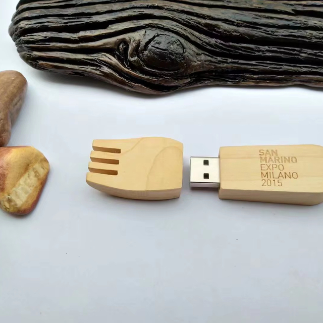 USB Flash Drive with Unique Wooden Stick Design 2.0 Interface 1GB-64GB Storage Options New Capacities 8GB 16GB 128GB 8GB Box