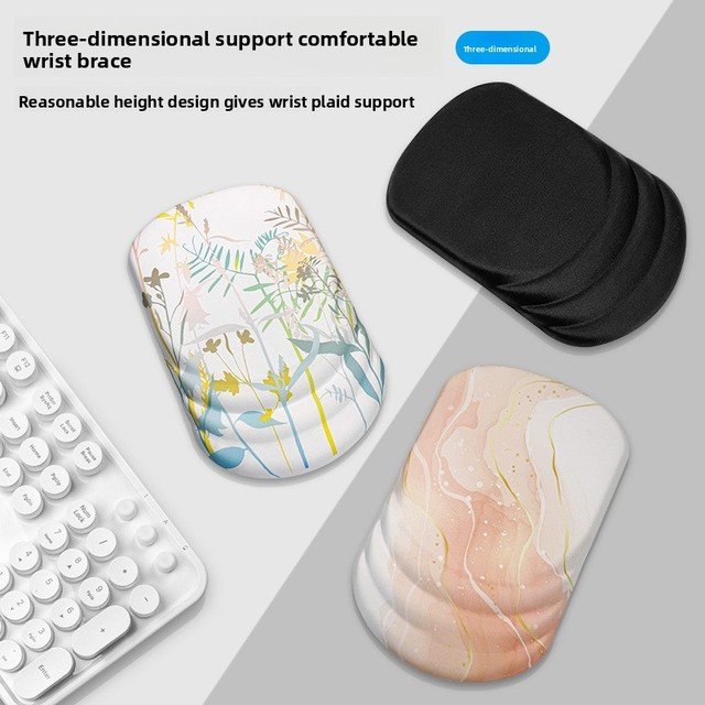 Cross border mouse pad wrist guard 3D slope ergonomic mouse pad computer office wrist pad wrist support wholesale